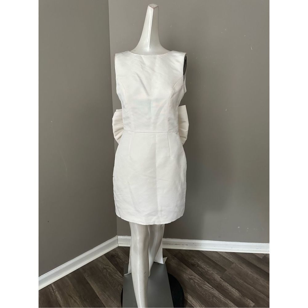 Alexia Maria Ella Silk Faille Mini Dress US 2 $1225 - Picture 4 of 11